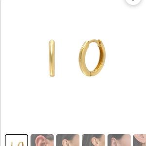 Zoe Lev 14K Gold Mini Huggie Earrings